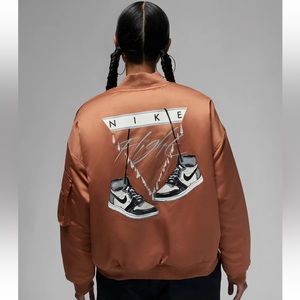 Nike Jordan Flight Renegade Jacket in light brown- NWT